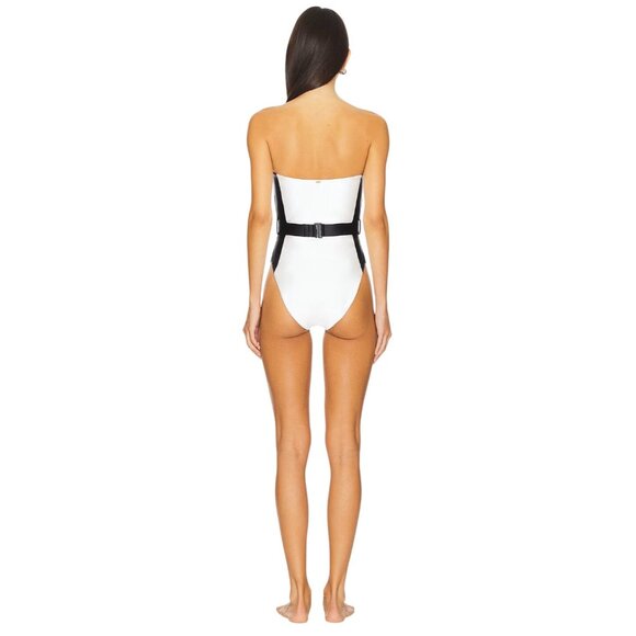 PQ X Haleyy Baylee Haley Belted One Piece in Milano Medium Womens Swimsuit - Picture 2 of 13